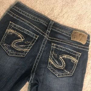 Silver Aiko Capri Jeans W28